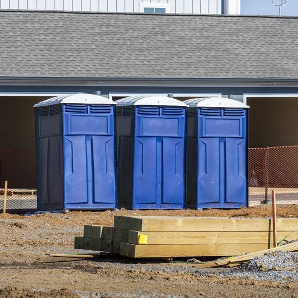 Heavy-duty construction site porta potty in Salt Lake City, Utah